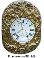 Oval bl&eacute; vieilli